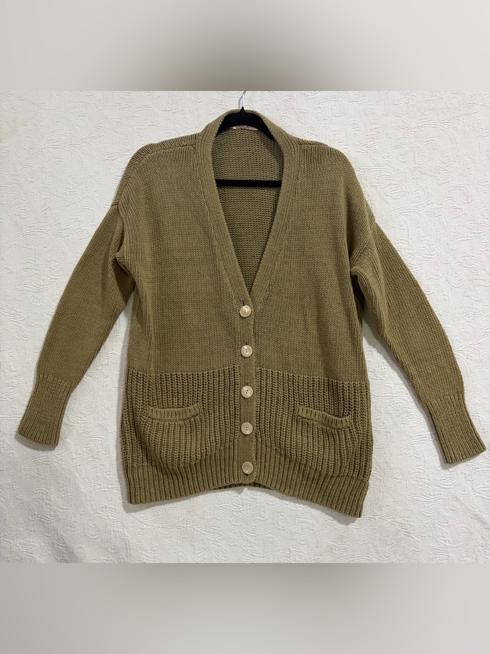 Victoria's Secret Olive Green Button-Front Cardigan